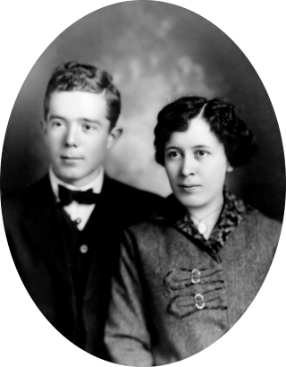 Huey Long and Rose McConnell Long's wedding photograph