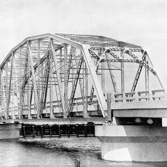 The Chef Menteur Bridge, a typical modern steel bridge built by the Huey Long administration