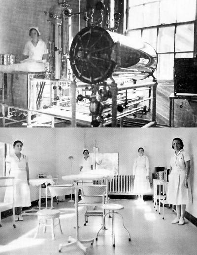 Huey Long modernized Louisiana's hospitals, with new treatment rooms and sterilizing equipment.